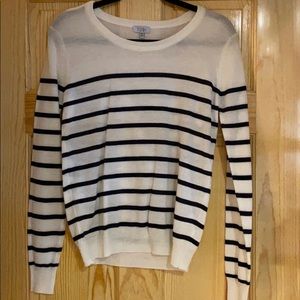 Light striped sweater